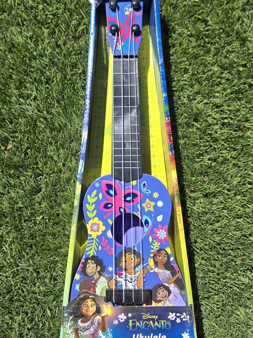 Kids Blue Disney Encanto Floral Ukulele NEW